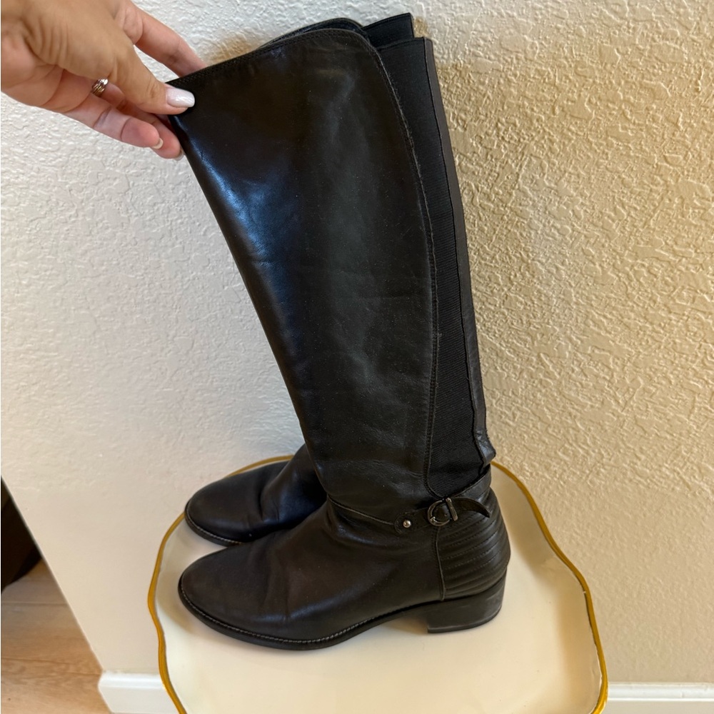 Aquatalia Black Winter Rain Boots Equestrian Style